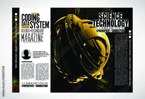 Template vector design ready for use for brochure, annual report or magazine