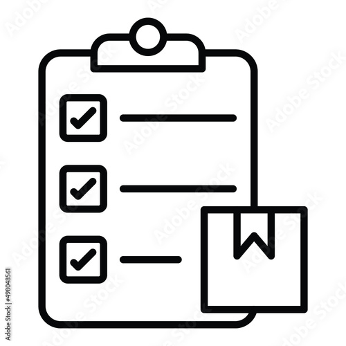 Parcels Checklist Icon Style