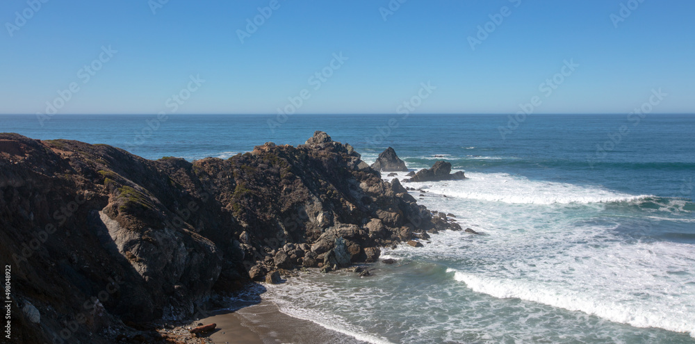 Cove at original Ragged Point at Big Sur on the Central Coast of California United States