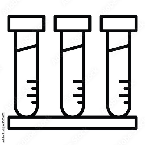 Test Tubes Icon Style