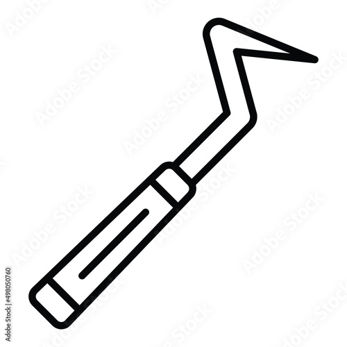 Dental Probe Icon Style