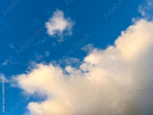 mountain clouds blues sky