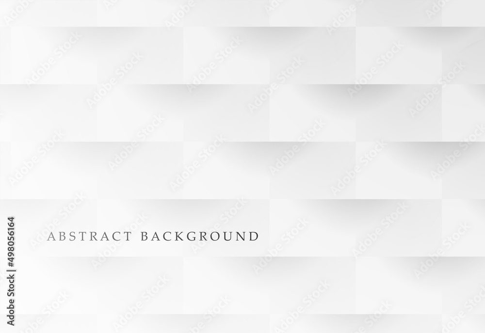 White abstract vector background. Paper 3d geometric mosaic texture. Poster, banner, presentation template White abstract vector background. Paper 3d geometric mosaic texture. Poster, banner, presentation template
