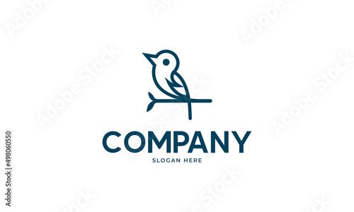 bird icon logo template