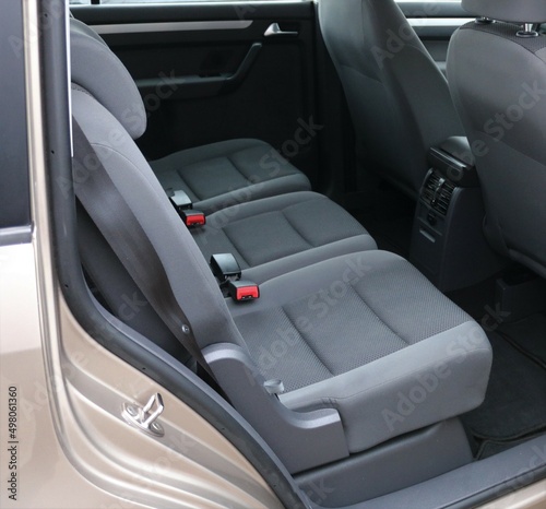 Auto interior with back seats. © Ustun