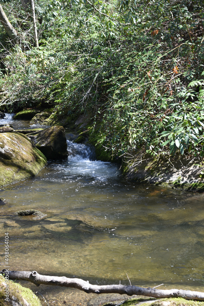 Vermont waterfall and clear swimming hole