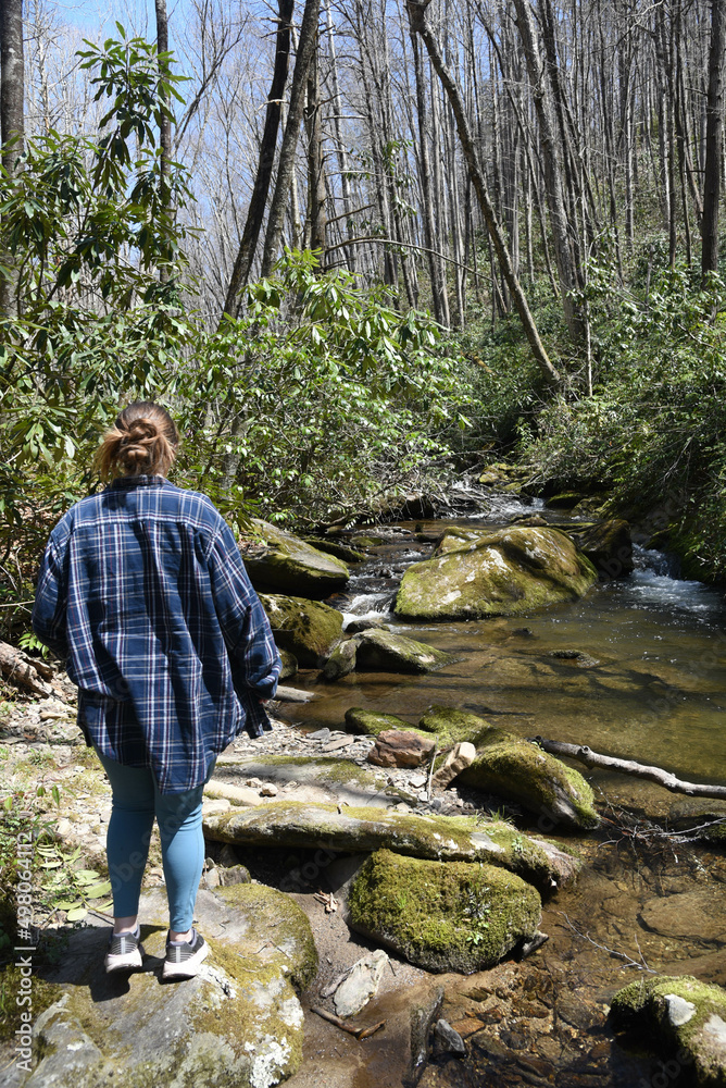 Vermont waterfall and clear swimming hole