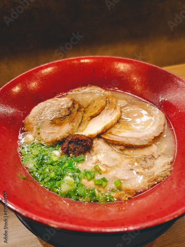 Delicious ramen with belly pork