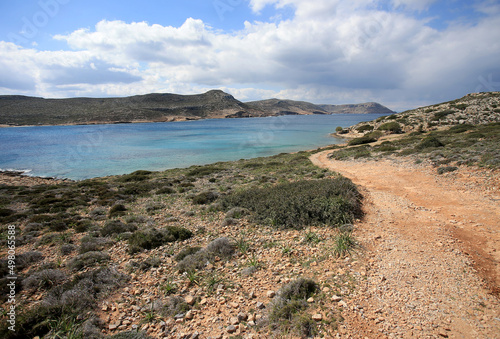 Stones and xerothermic grassland in Kyriamadia Natural Park  northeastern part of Crete 