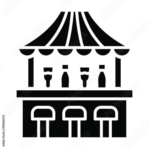 Bar Counter Icon Style