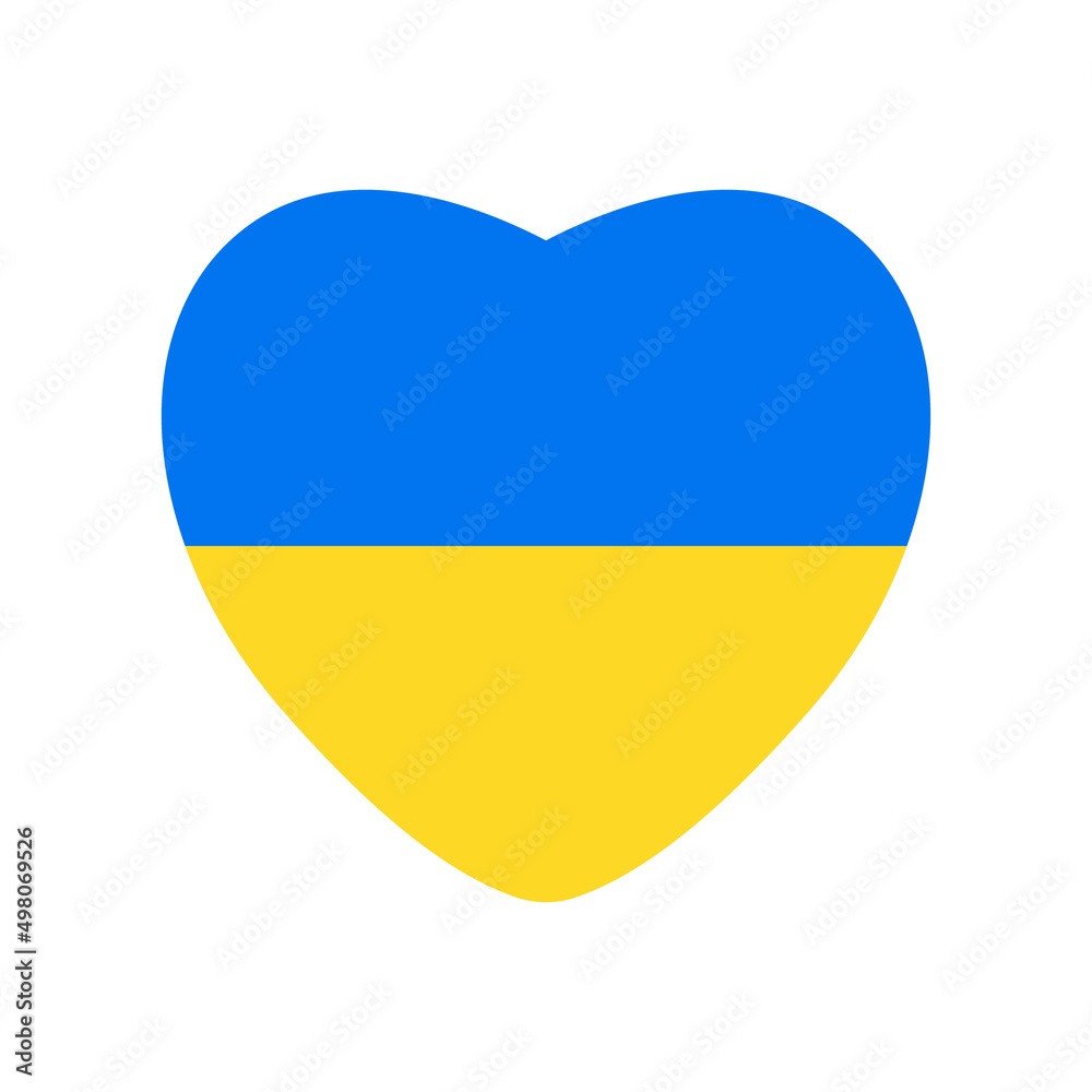 Ukraine flag heart background, symbol of peace and freedom. National blue-yellow sign of independence, backdrop, icon. Country wallpaper. Isolated. Vector illustration Ukraine flag heart background, symbol of peace and freedom. National blue-yellow sign of independence, backdrop, icon. Country wallpaper. Isolated. Vector illustration