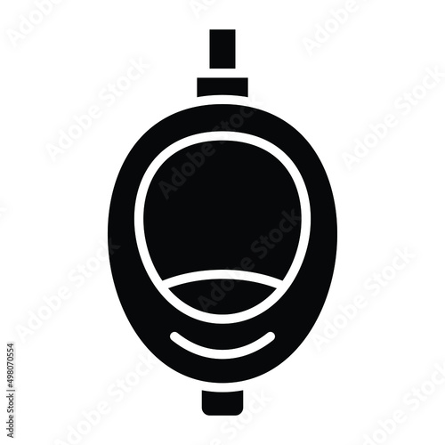 Urinal Toilet Icon Style