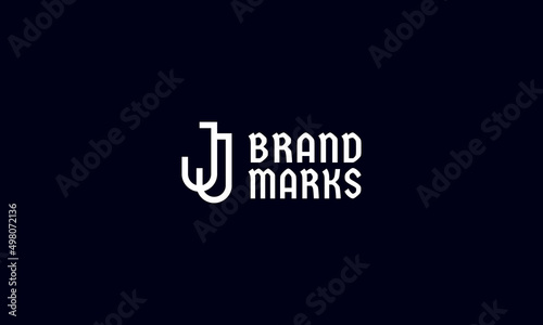 Letter J logo design template. Initial letter emblem for business identity.