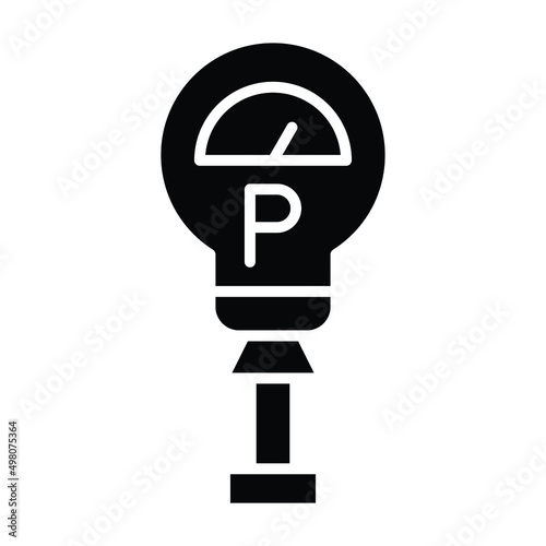 Parking Meter Icon Style