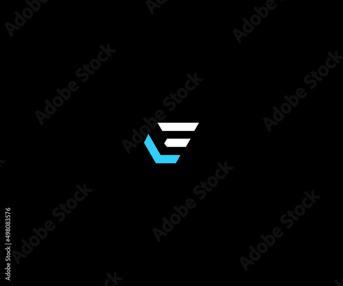 LE, EL, E Letter Logo Design vector Template