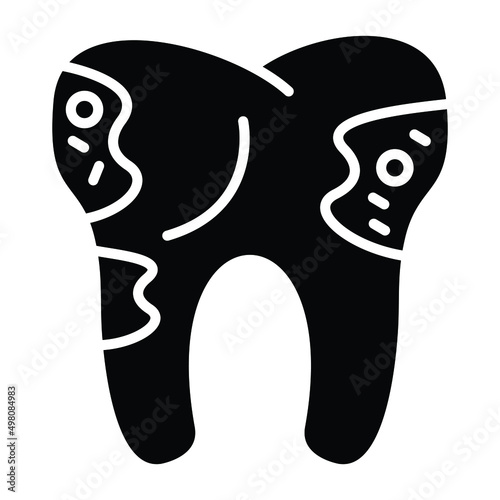 Tooth Decayed Icon Style