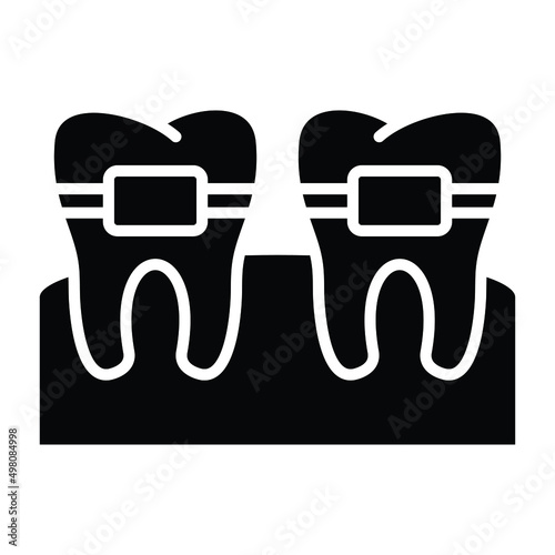 Tooth Braces Icon Style