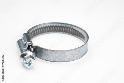 Metal clamp close up. Clamp...