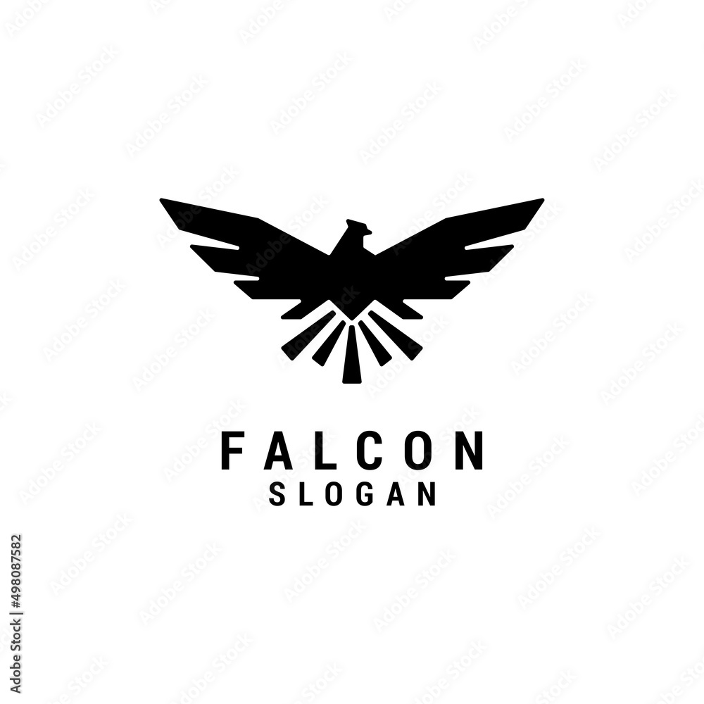 Obraz premium falcon logo icon design template.premium vector