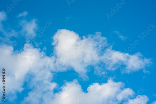 blue sky with beautiful clouds