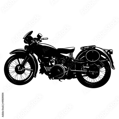 Exquisite Motor Cycle Silhouette Vector © Kar-wai