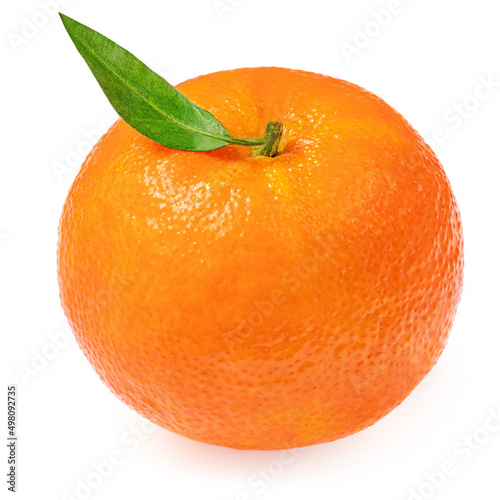  Sweet Mandarine oranges fruit or tangerine isolated on white background. Ripe clementine close up.