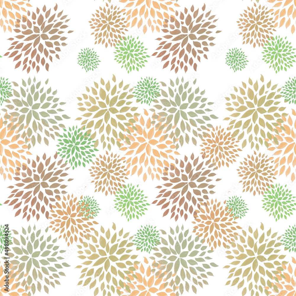 green leaf pattern seamless pattern