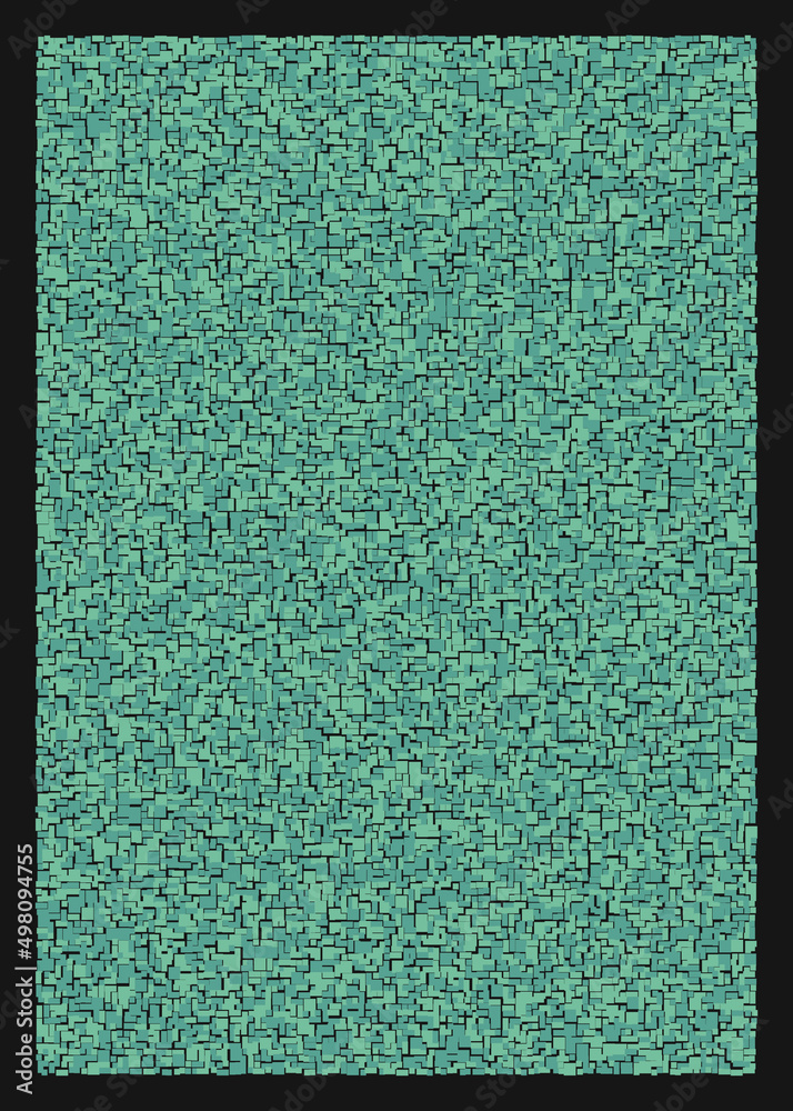 Fototapeta premium Offset Quads generative art background art illustration