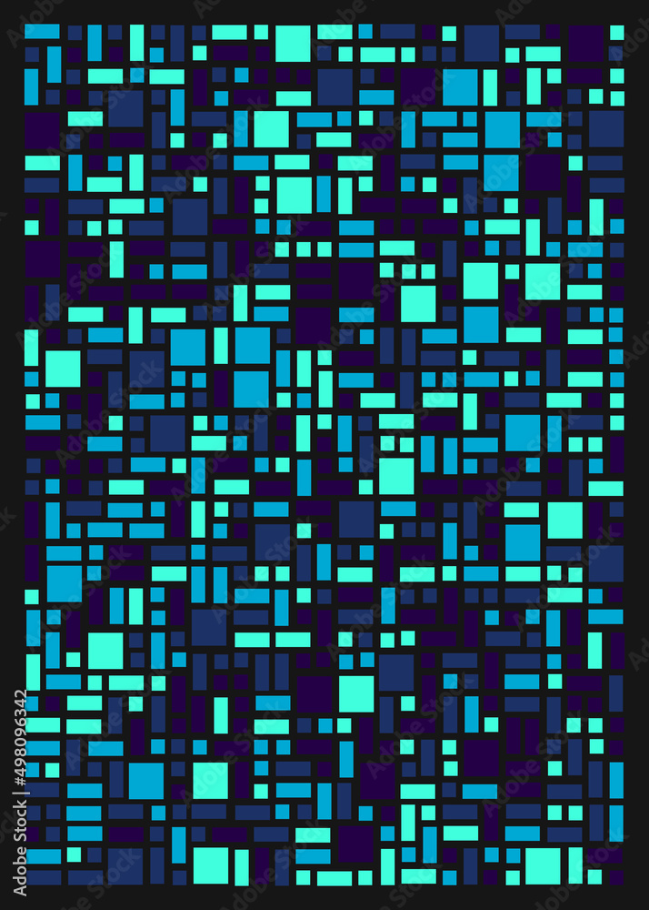 Offset Quads generative art background art illustration Offset Quads generative art background art illustration