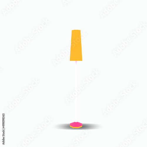 3d illustration standing lamp object Premium Icon
