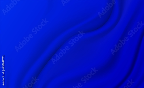 Abstract background . Blue fabric wavy folds of grunge silk or satin. Vector.