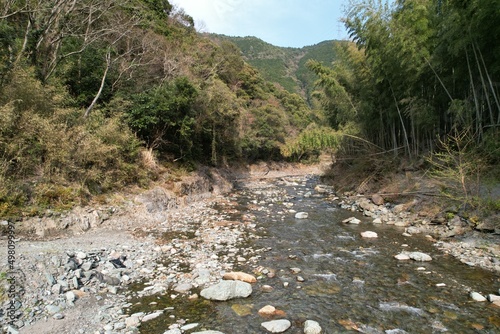 渓谷空撮