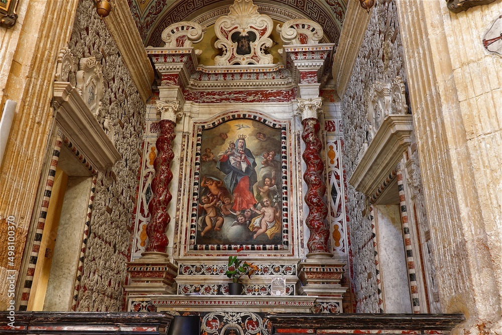 Interior of the San Michele Church in Cagliari. Sardinia, Italy