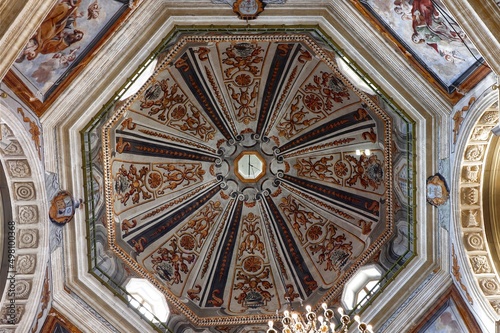 Interior dome of the San Michele Church in Cagliari. Sardinia, Italy