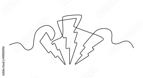 Line Drawing Lighting Strike Icon