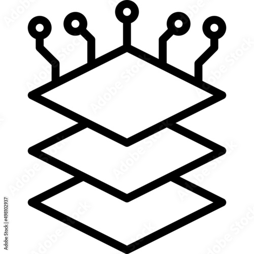 layers line icon