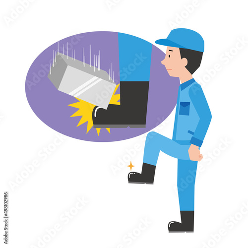 安全靴着用作業員