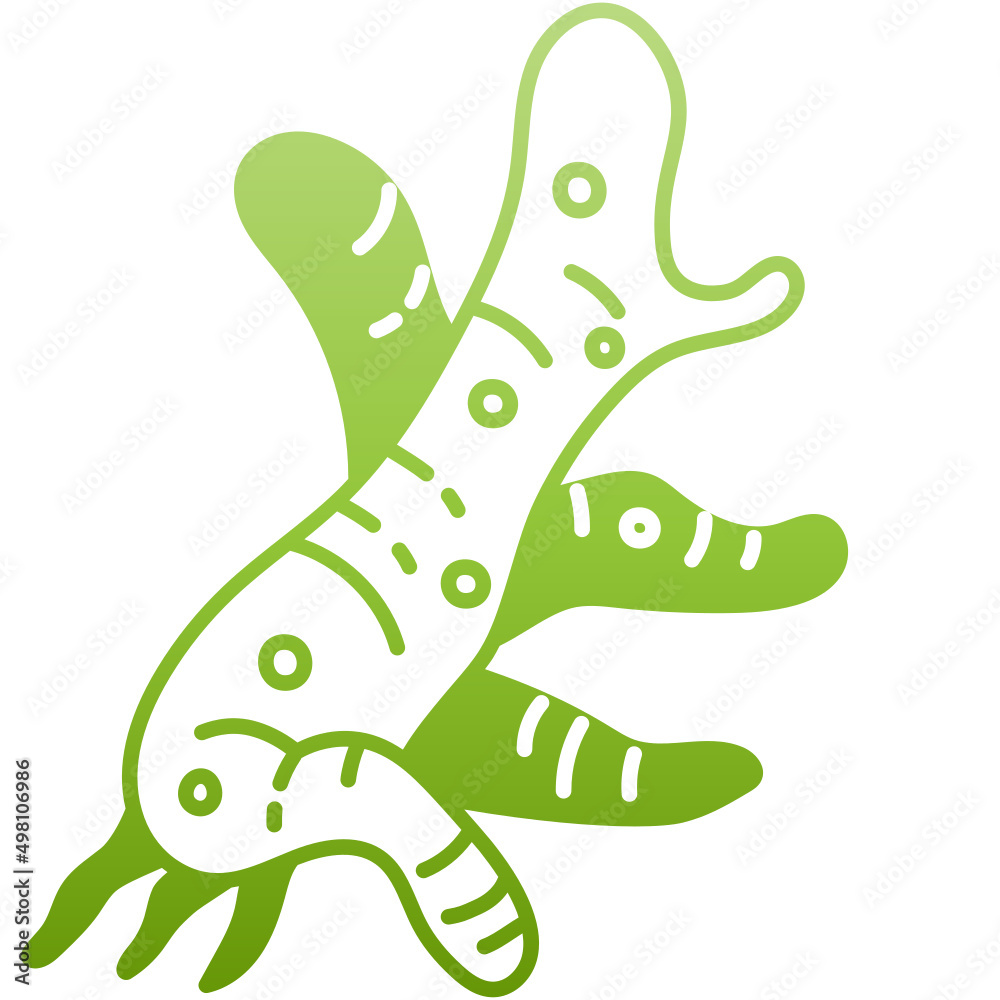 Obraz premium ginger gradient icon