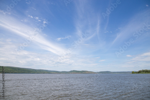 Nugushsky reservoir (or lake), republic Bashkortostan, Russia photo