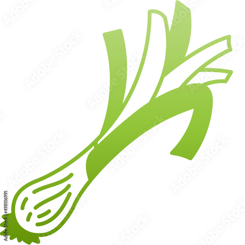 green onion gradient icon