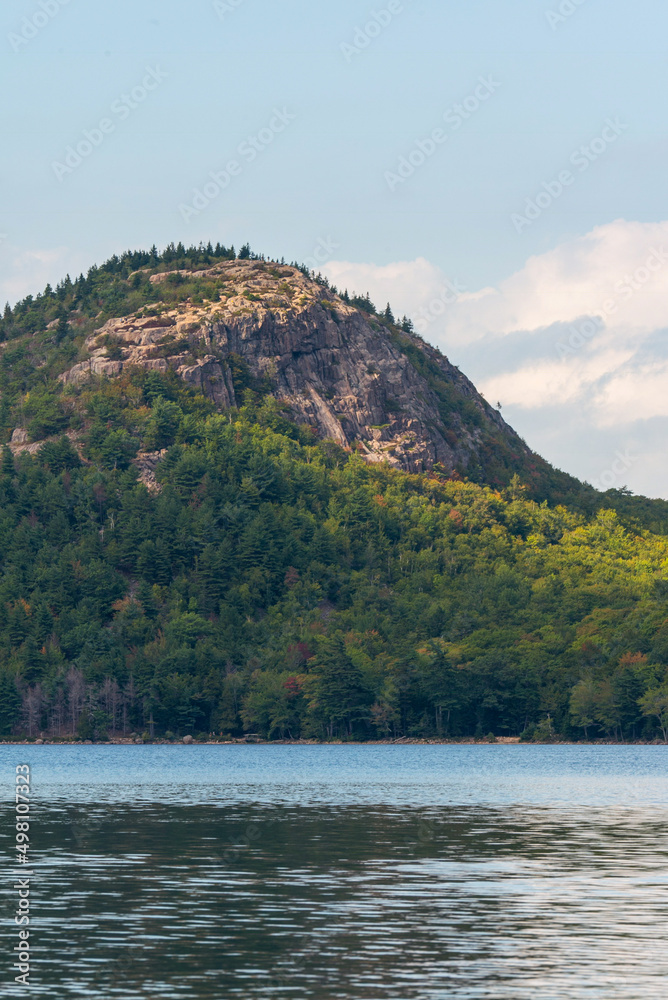 The Peak of a Mountain on a Lake