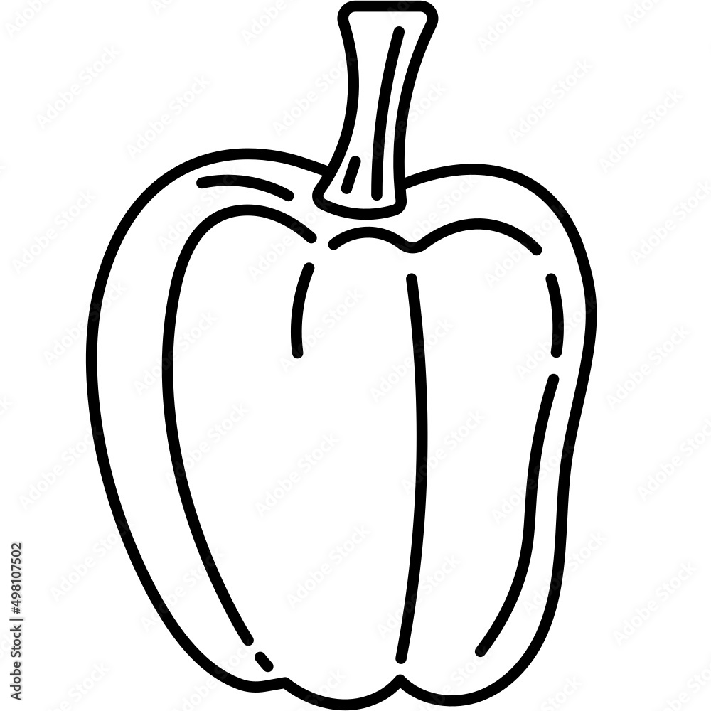 bell pepper line icon bell pepper line icon