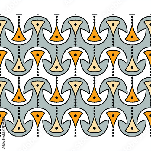 Monotone blue and grey of silhouette tropical foliage and fill in stripe leaves in colorful mood seamless pattern in vector for fashion fabric and all prints