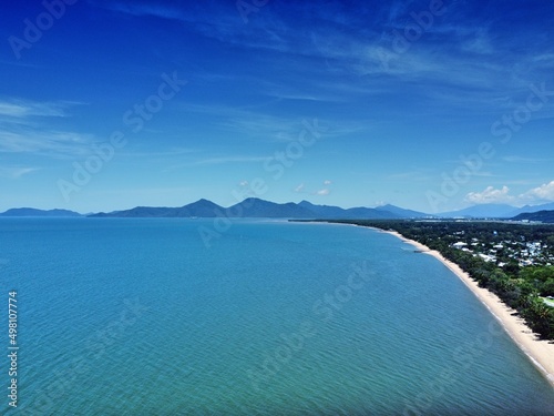 Aerial view of Holloways Beach photo