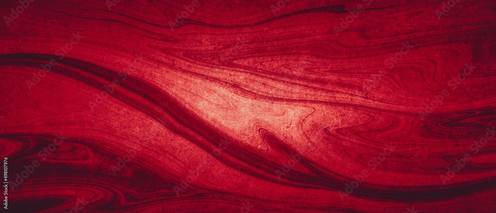 Red color wood grain abstract background