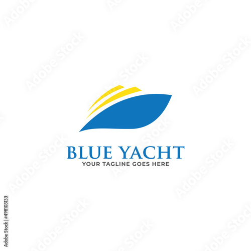 Boat Logo Design Template Vector Graphic Branding Element.