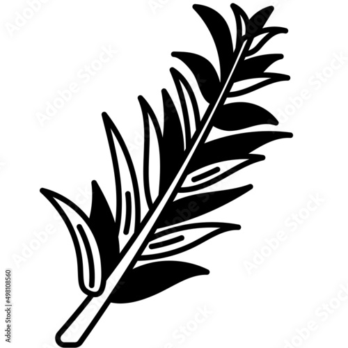 rosemary solid line icon