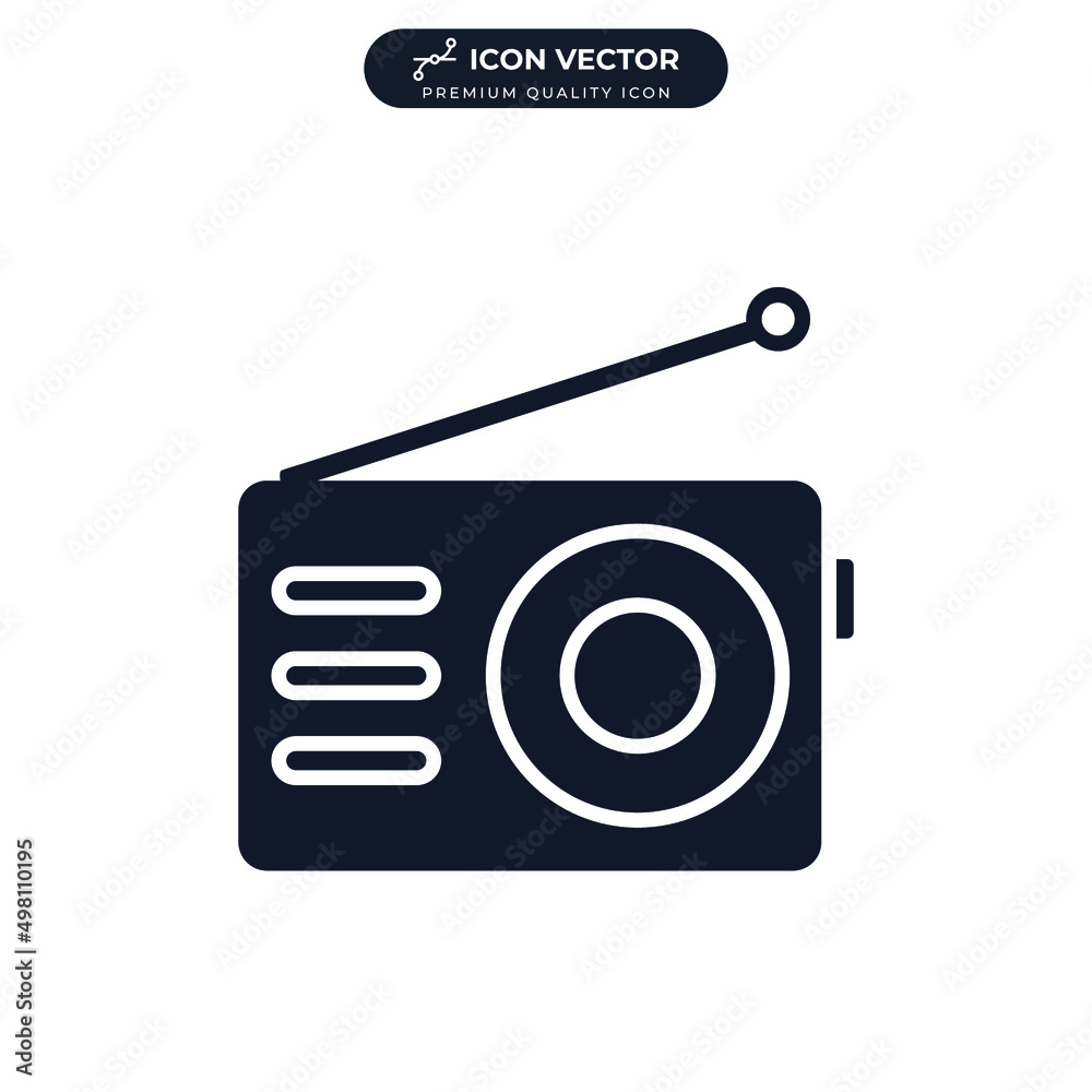 radio icon symbol template for graphic and web design collection logo vector illustration radio icon symbol template for graphic and web design collection logo vector illustration