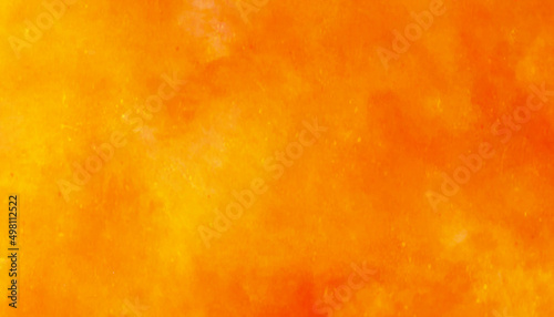 Bright watercolor texture concept yellow or orange background, colorful yellow or orange paper texture, modern beautiful and colorful orange grunge texture background for any graphics design .