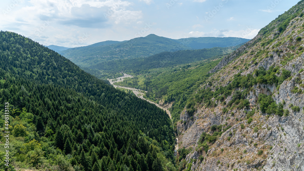 View of Valla Canyon in Kure mountains, Pinarbasi, Kastamonu, Turkey